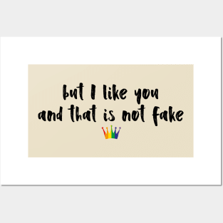 Young Royals : But I like you and that is not fake - rainbow crown Posters and Art